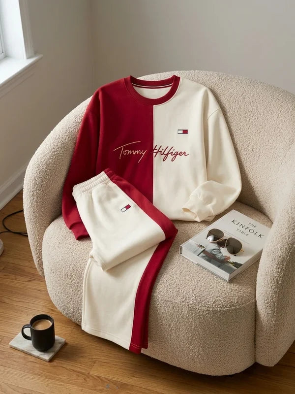 CH - 6145 - Dual-Tone Fleece Tracksuit |CleverClother