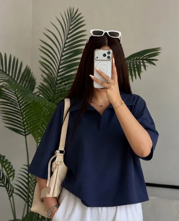 CH - 6098 - Drop-Shoulder Polo |CLEVERCLOTHER