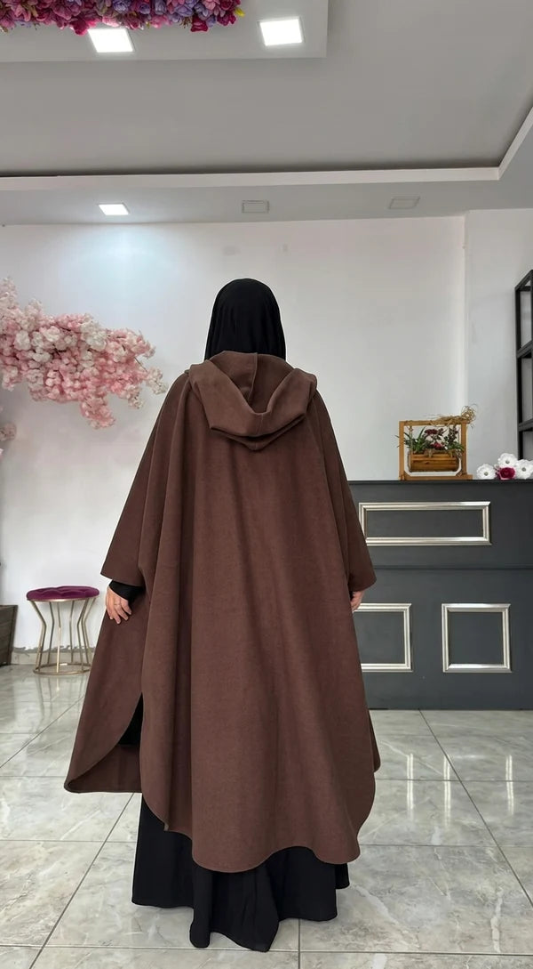 CH - 6152 - WinterCurve Fleece Cape Abaya |CleverClother