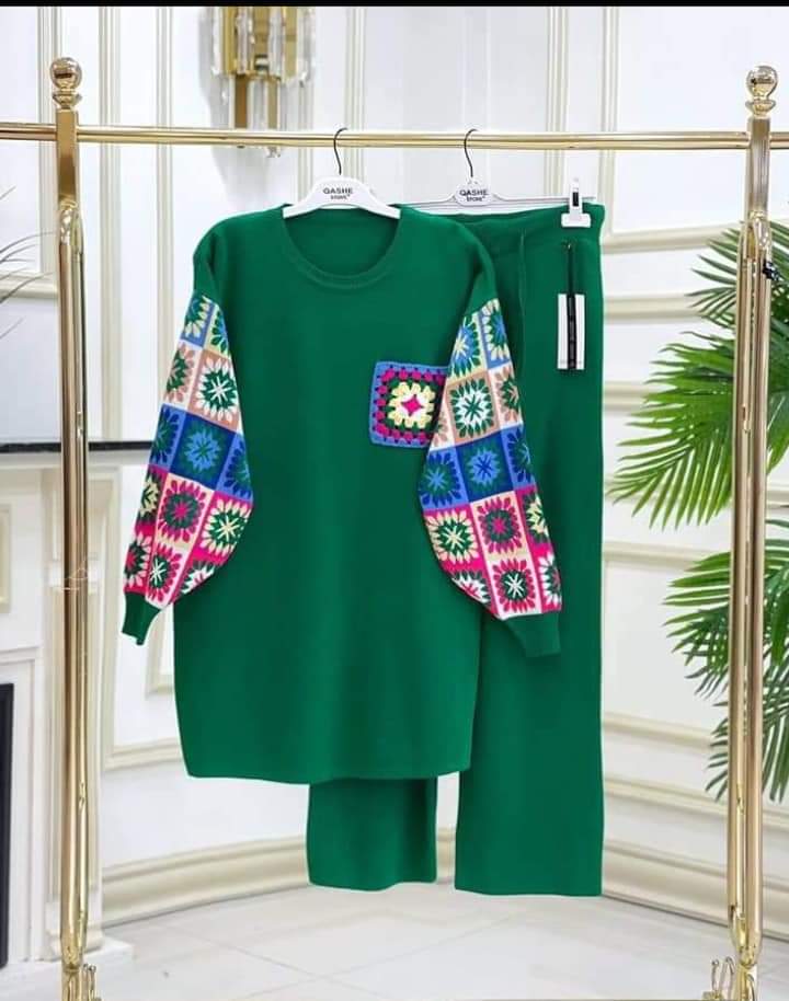 Cc 2 Pcs Printed Fleece Co ord Set CH 321