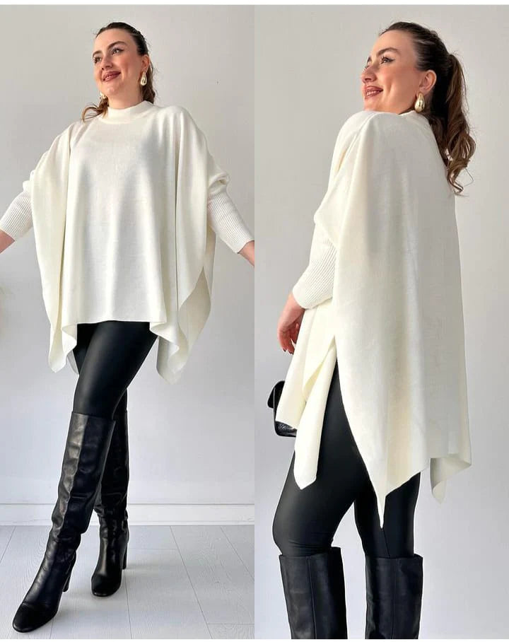 CH # 395 Batwing Flow Fleece Poncho