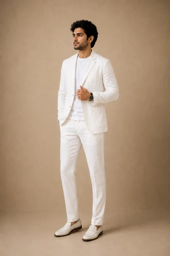 Cleverclothers The Côte Linen Blazer Set + Free t-shirt