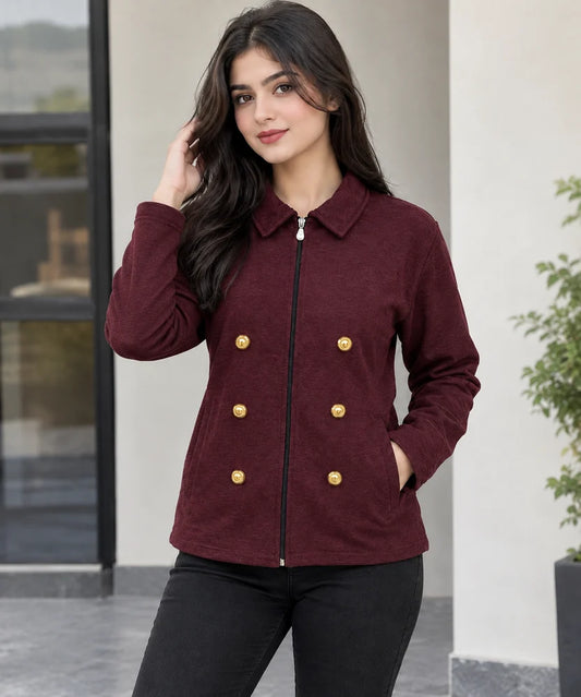 CleverClother | KW-R58 | Women’s Zip-Up Jacket