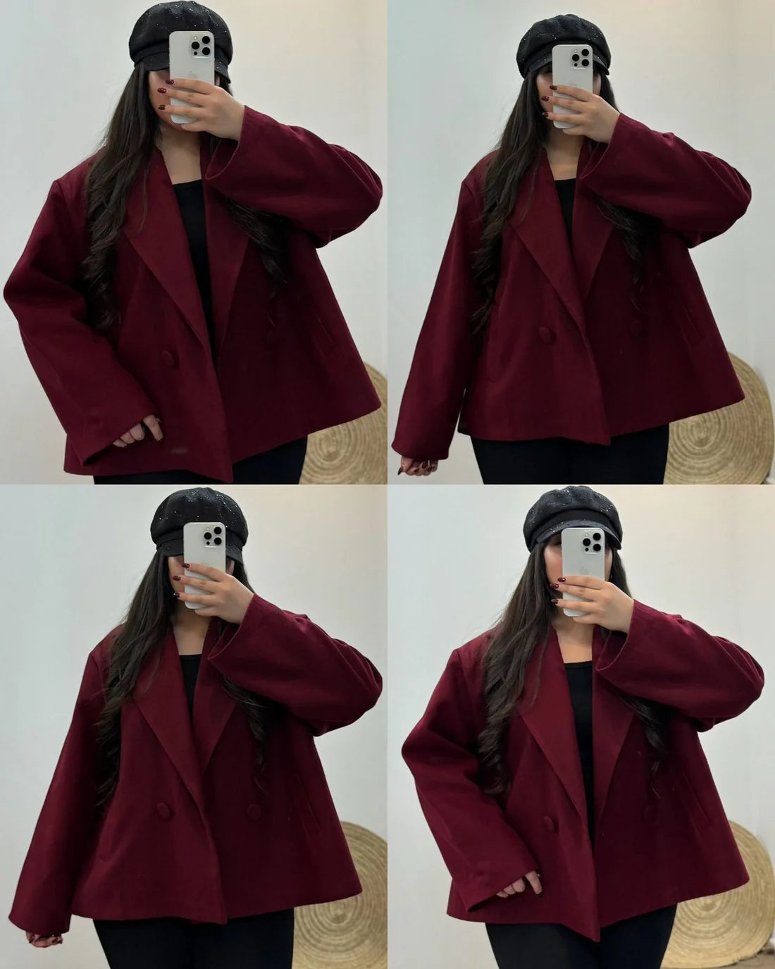 CH - 581 Heritage Double Button Fleece Coat - CleverClother