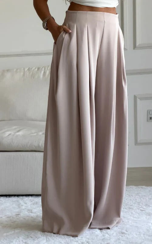 CH - 6065 - Chic Aura Pleated Trouser |CLEVERCLOTHER
