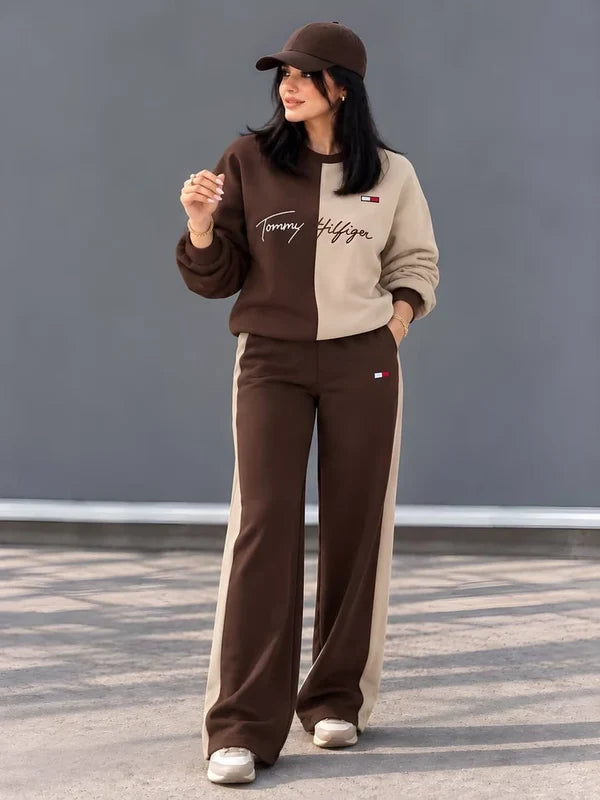 CH - 6145 - Dual-Tone Fleece Tracksuit |CleverClother