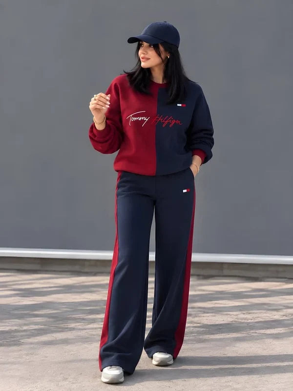 CH - 6145 - Dual-Tone Fleece Tracksuit |CleverClother