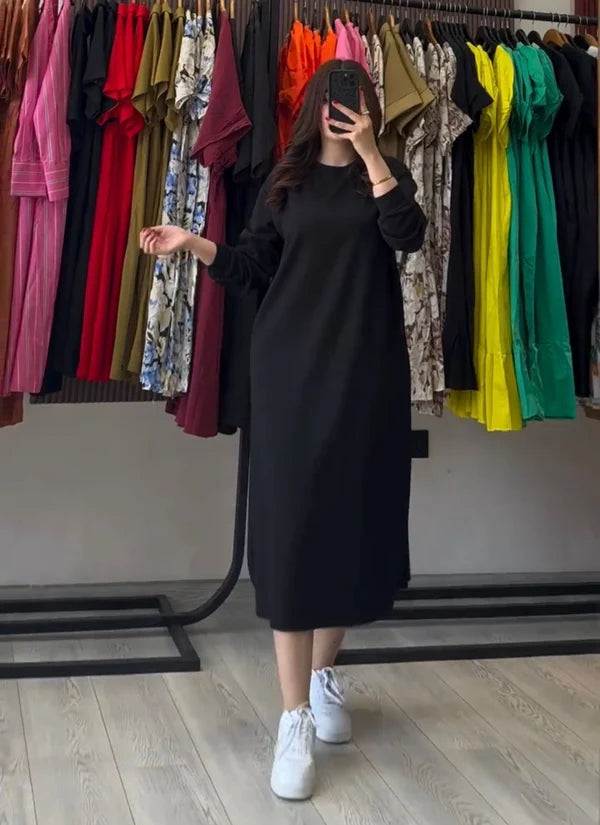 CH 592 - Longline Fleece Top For Winters -Cleverclother