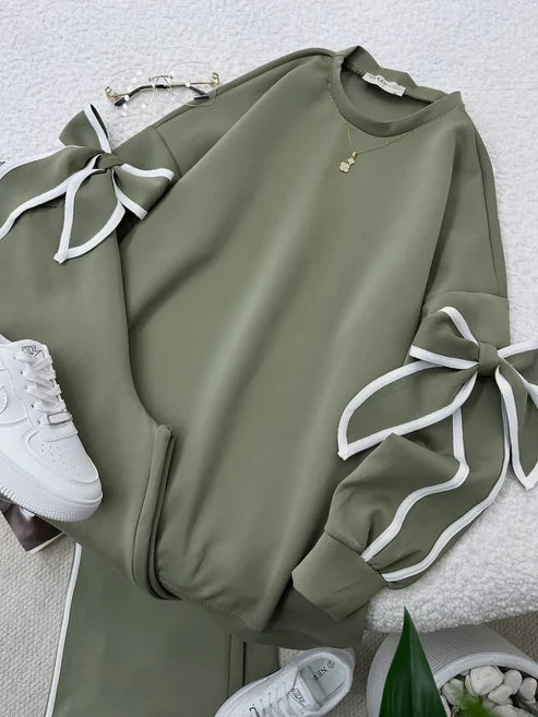 CH 621 -Pookie Bow Co-Ord Set -CLEVERCLOTHER