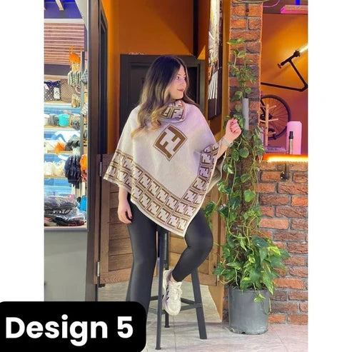winter free fall fleece poncho
