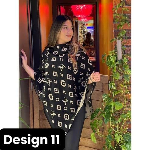 winter free fall fleece poncho