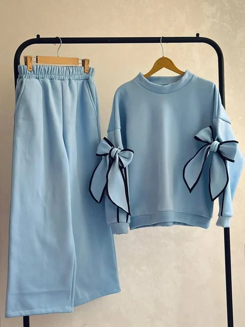 CH 621 -Pookie Bow Co-Ord Set -CLEVERCLOTHER