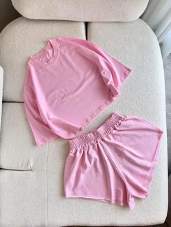 CH - 6094 - Chill Crop & Shorts Co-Ord |CLEVERCLOTHER