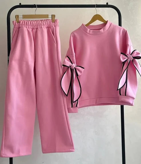 CH 621 -Pookie Bow Co-Ord Set -CLEVERCLOTHER