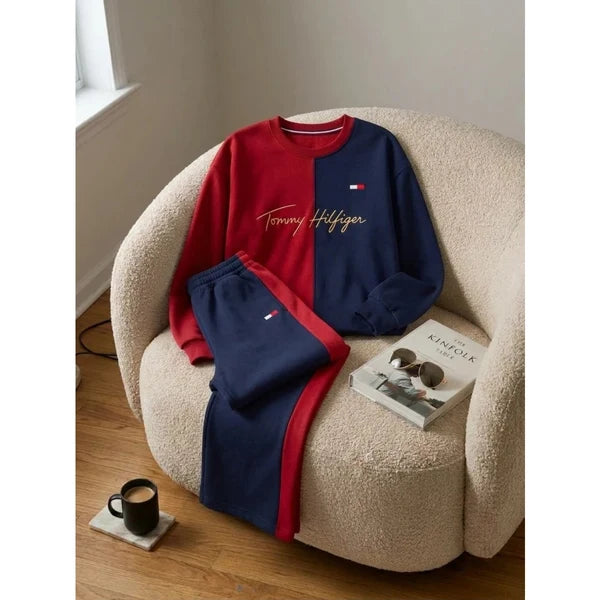 CH - 6145 - Dual-Tone Fleece Tracksuit |CleverClother
