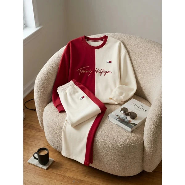 CH - 6145 - Dual-Tone Fleece Tracksuit |CleverClother