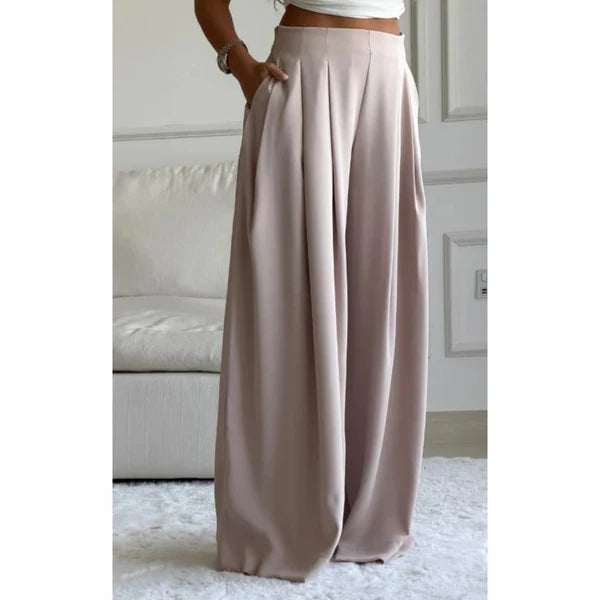 CH - 6065 - Chic Aura Pleated Trouser |CLEVERCLOTHER