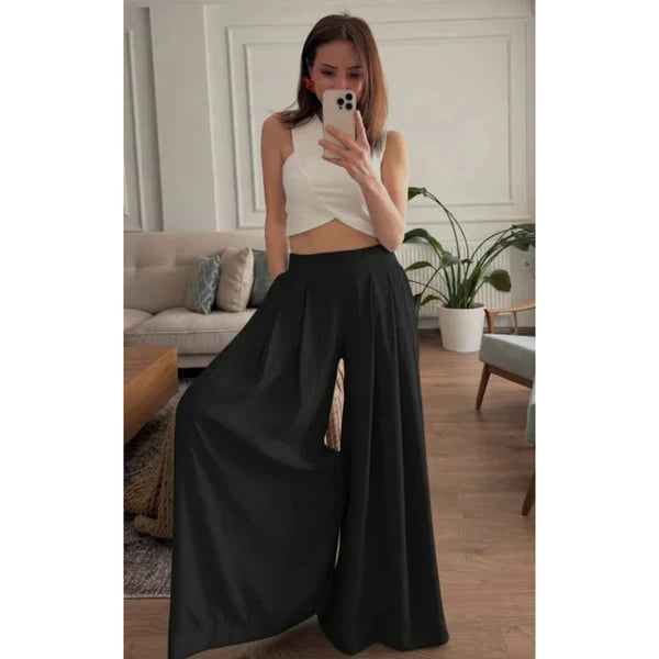 CH - 6065 - Chic Aura Pleated Trouser |CLEVERCLOTHER