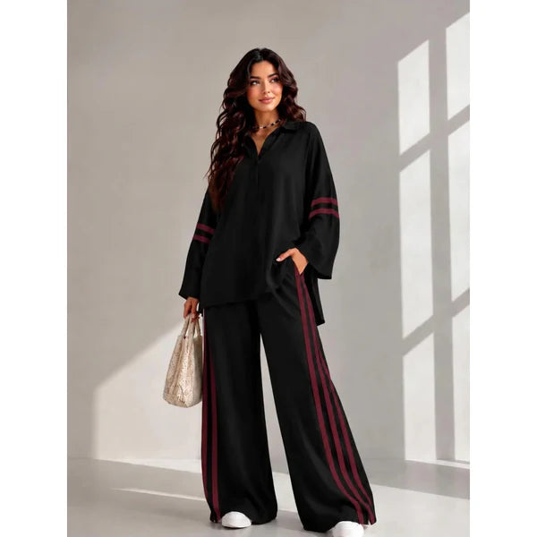 CH 6068 Streetside Stripe Lounge Set |CLEVERCLOTHER