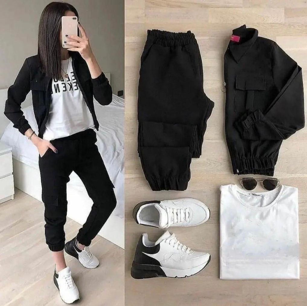 3 Pcs Winter Pocket Style Tracksuit LY-0011