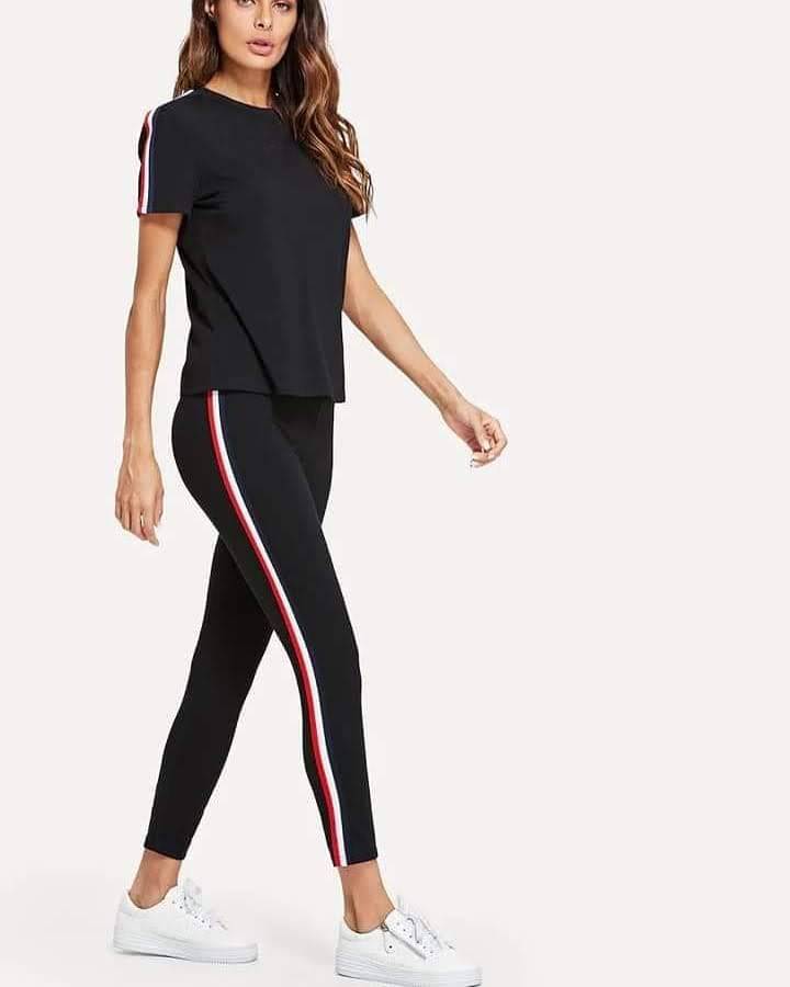 Cc Color Stripe Summer Tracksuit