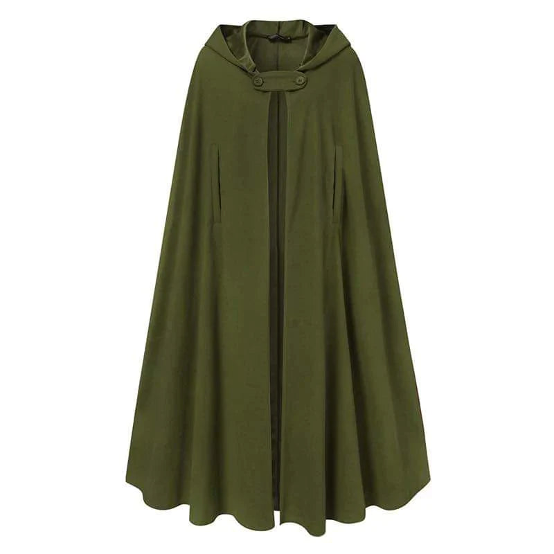 Long cape coat with hood best sale