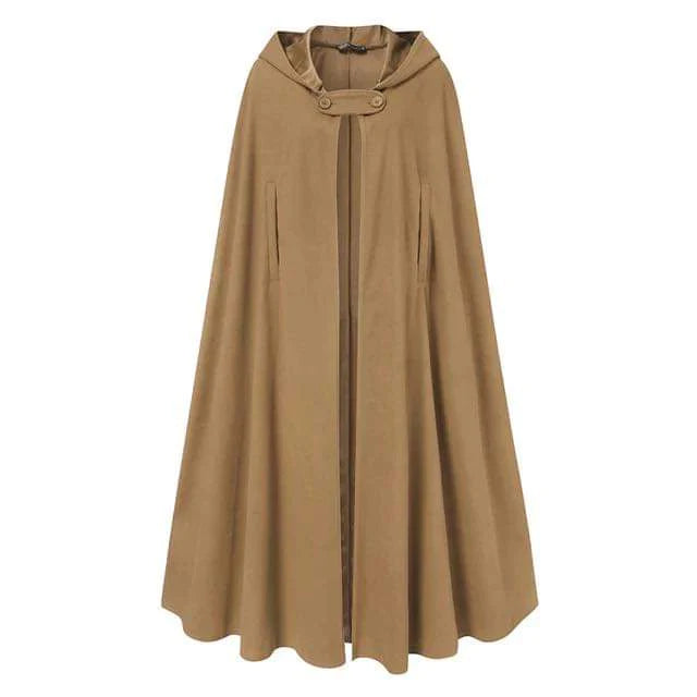 Cc WOMEN STYLISH LONG CAPE CLOAK HOODED COAT AUTUMN HOODIES PONCHO WAR